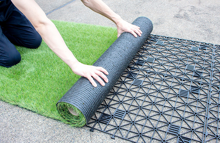 人工芝用下敷き エアスルーパネル 40枚入