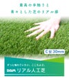 人工芝C型芝丈30mm1m×3mリアル人工芝DAIMマットロール式芝生【人工芝リアルドッグランロール式グリーン庭】