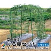【ケース売り】【送料無料】空中栽培つる棚セット4セット入り【家庭菜園キュウリゴーヤエンドウ小玉スイカ小型カボチャ空中栽培園芸支柱用品キット野菜作り】