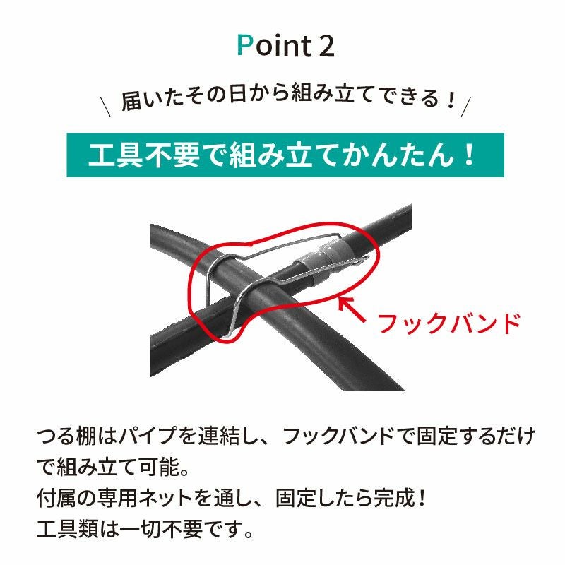 【ケース売り】【送料無料】空中栽培つる棚セット4セット入り【家庭菜園キュウリゴーヤエンドウ小玉スイカ小型カボチャ空中栽培園芸支柱用品キット野菜作り】