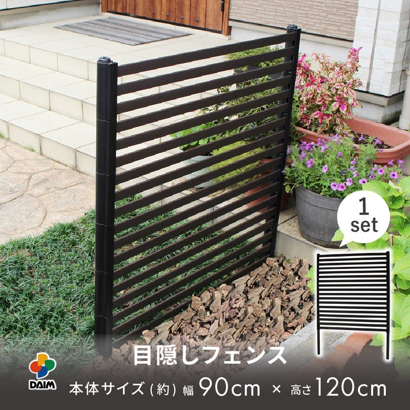 目隠しフェンス 幅90×高さ120cm 1セット