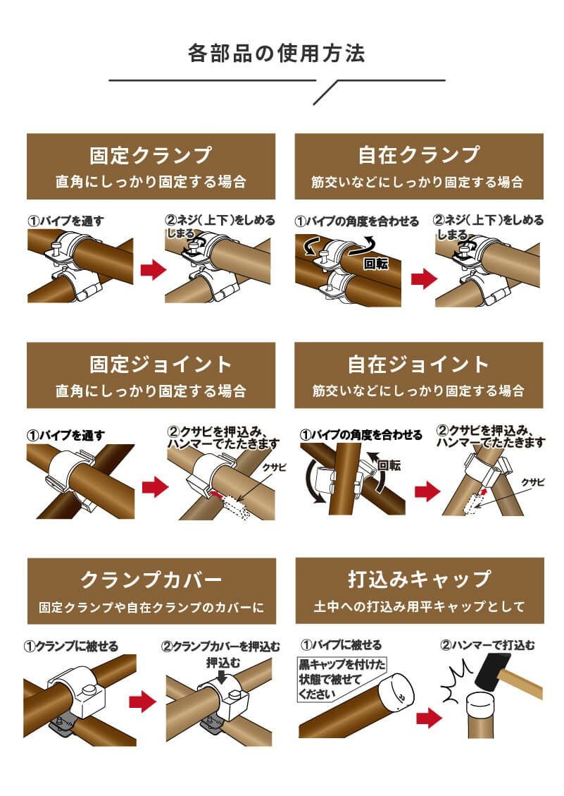 daim ガーデンアグリパイプ 直径33mm 0.5m