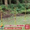 daim イノシシ用ガイシ2個付電柵杭 直径14mm×900mm