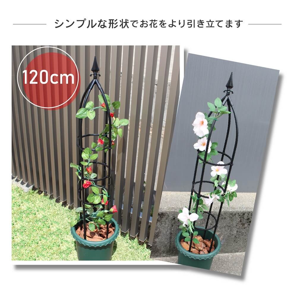 daim 組立かんたんスマートオベリスク 直径20cm×高さ160cm diy ローズオベリスク ガーデン オベリスク つる性植物 つる花 薔薇 バラ ばら 菜園  組み立て 支柱 園芸 家庭菜園 送料無料