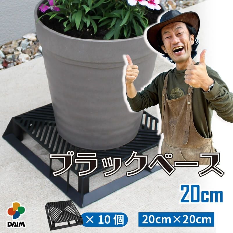 第一ビニール ブラックベース 20cmの10個入りの販売ページです