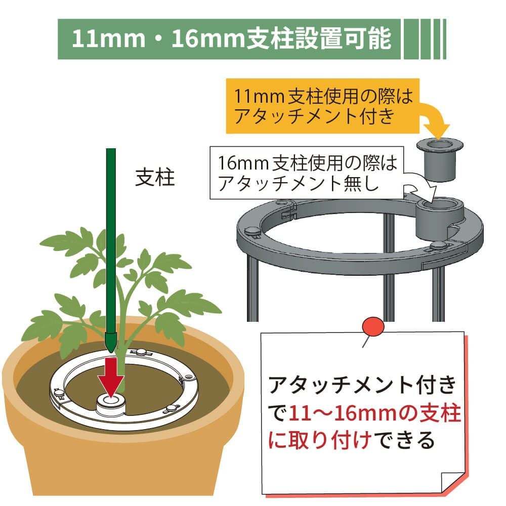 daim 倒れない支柱ベース