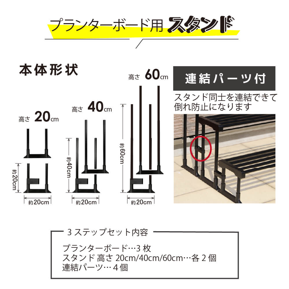 daim ガーデン日よけ&プランターボード3ステップセット